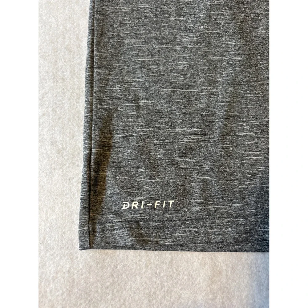 Nike Swim Dri-FIT Rash Guard Mens Large Gray UPF 40+ Good Heathered‎ Shirt